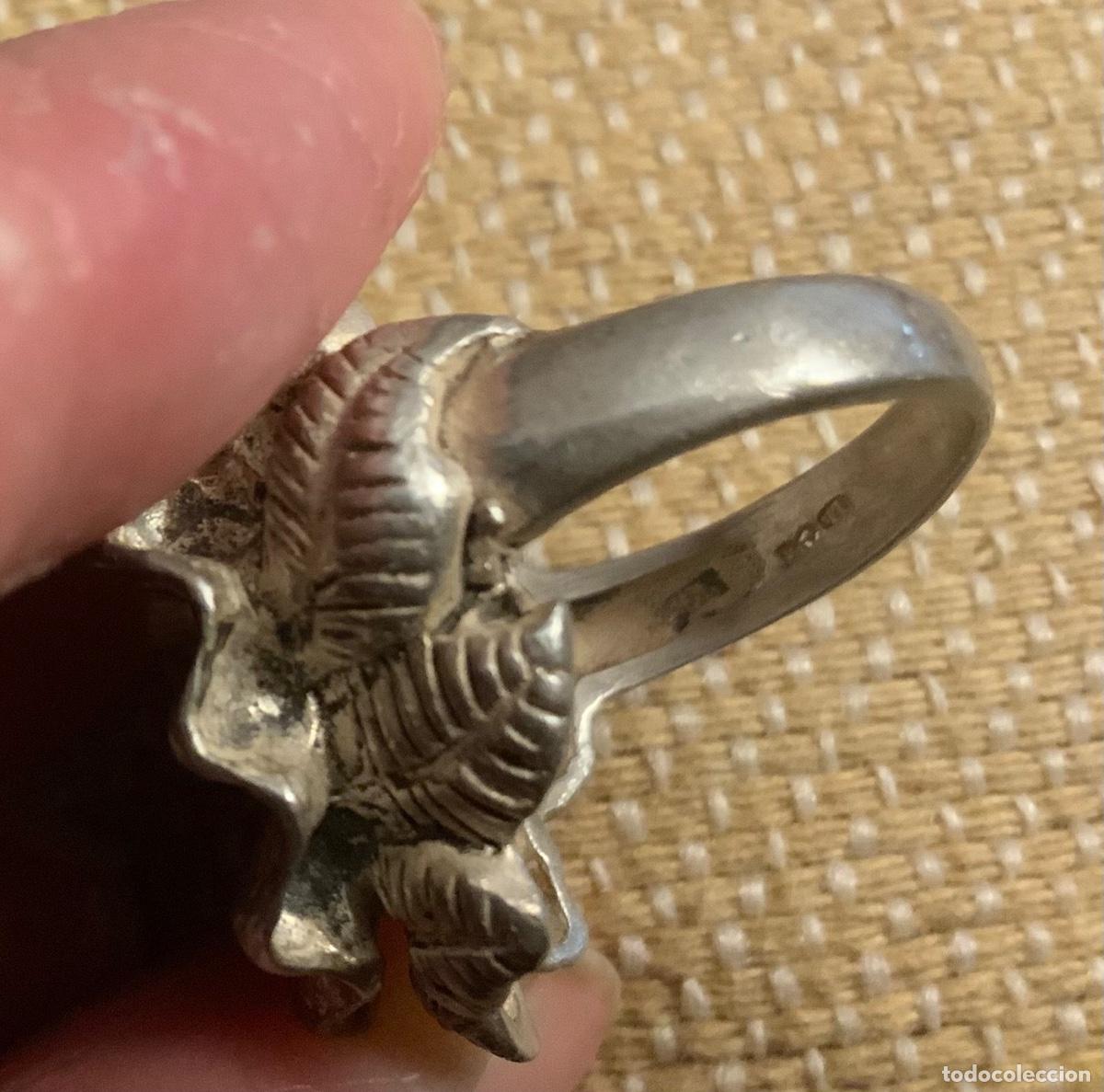 Vintage: ANILLO DE PLATA PUNZONADA, FLOR - Foto 10