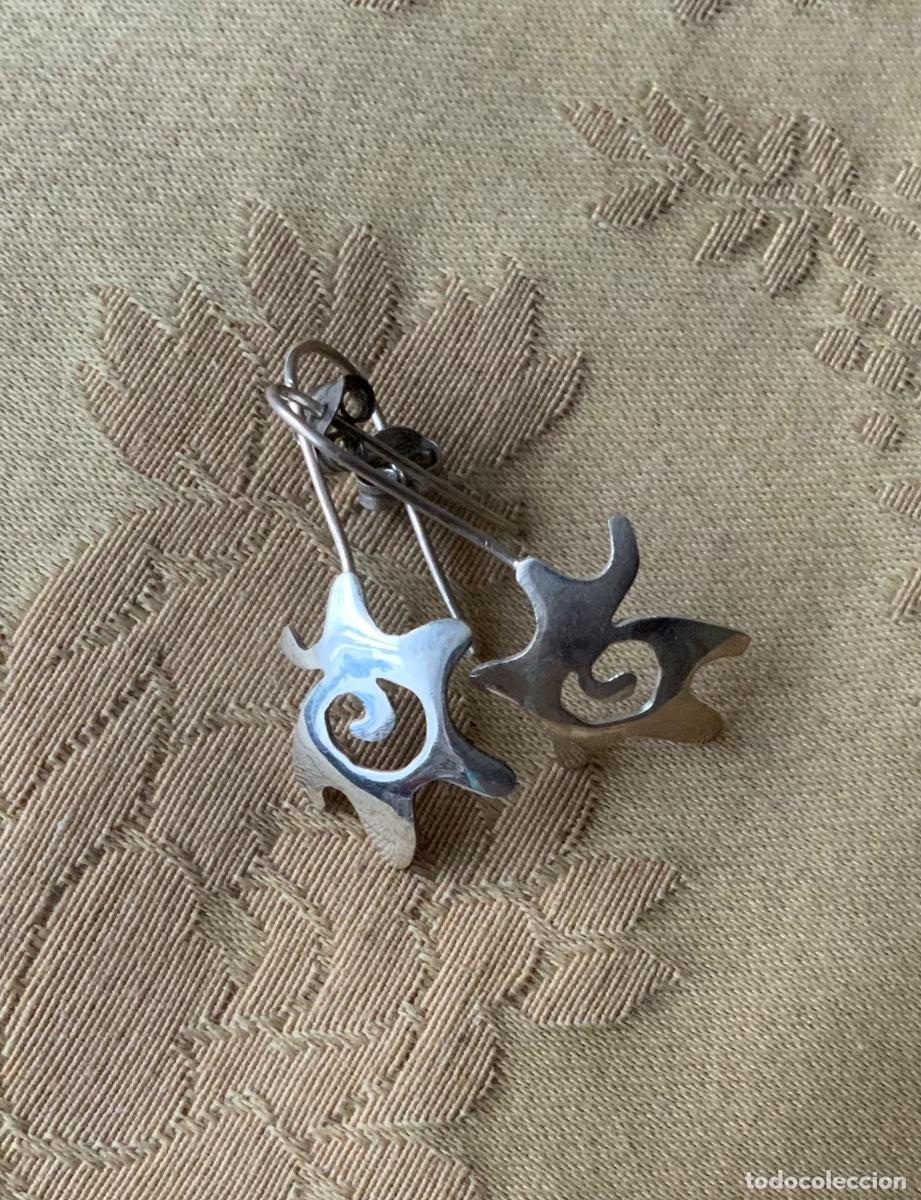 Vintage: PENDIENTES DE PLATA SOL - Foto 4