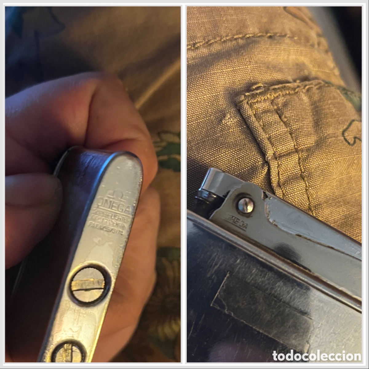 Vintage: Encendedor Omega a&ntilde;os 40. - Foto 1
