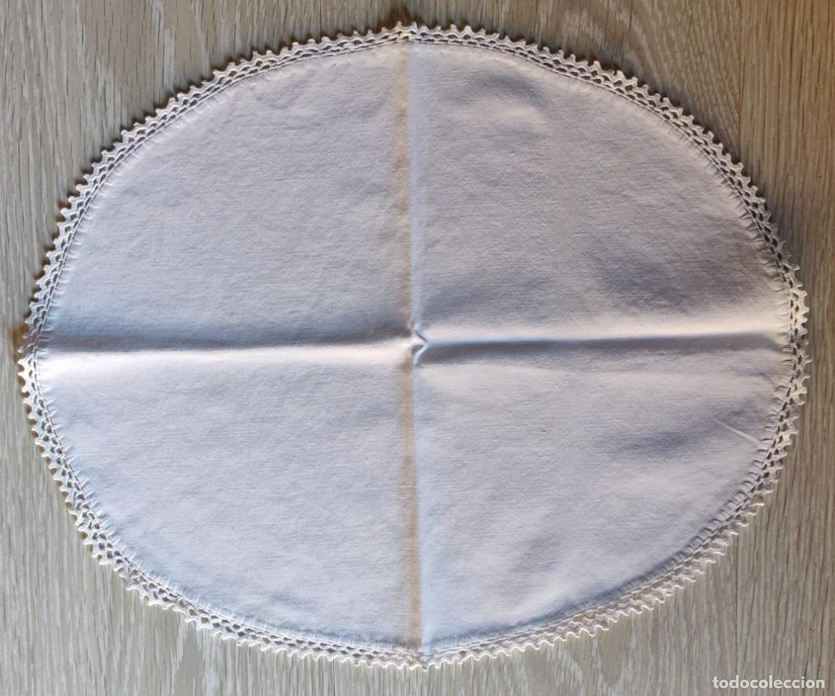 Vintage: Tapete de Algodon con Puntilla. - Foto 1