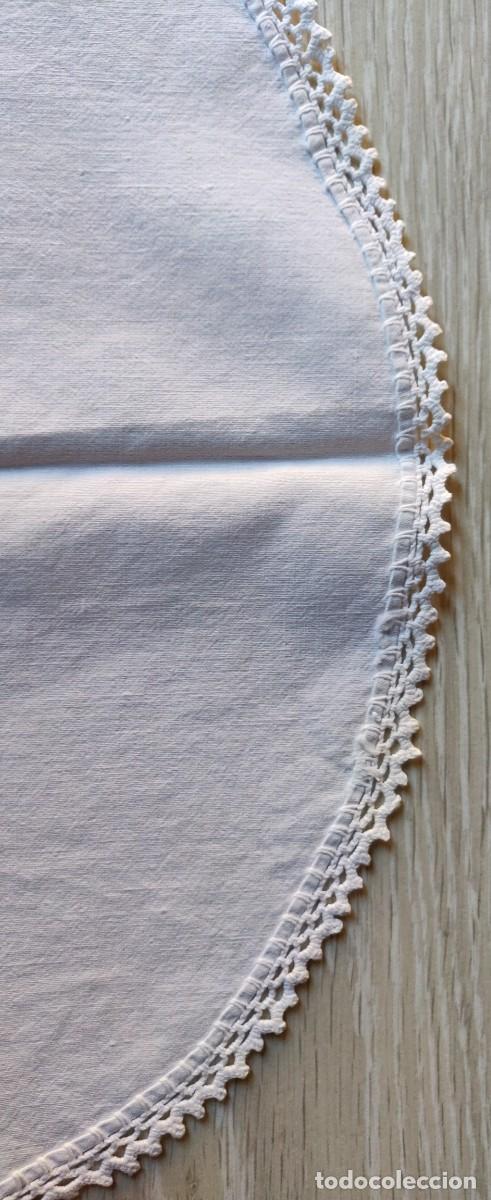 Vintage: Tapete de Algodon con Puntilla. - Foto 6