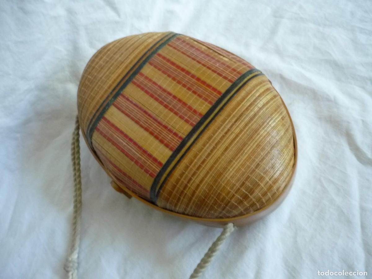 Vintage: Antiguo bolso de bamb&uacute; y mimbre - Foto 4