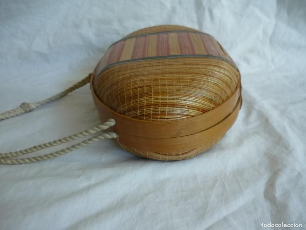 Vintage: Antiguo bolso de bamb&uacute; y mimbre - Foto 6