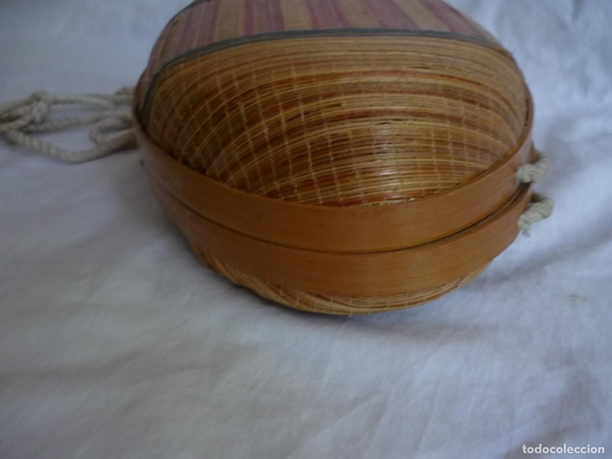 Vintage: Antiguo bolso de bamb&uacute; y mimbre - Foto 8