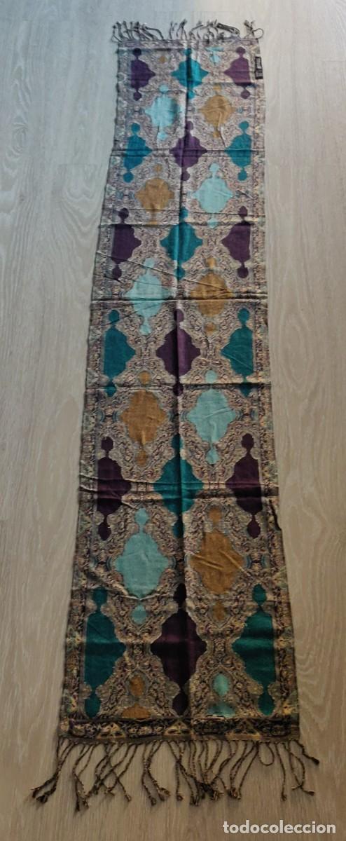 Vintage: Pasmina Sra. Dibujos Indus. - Foto 3
