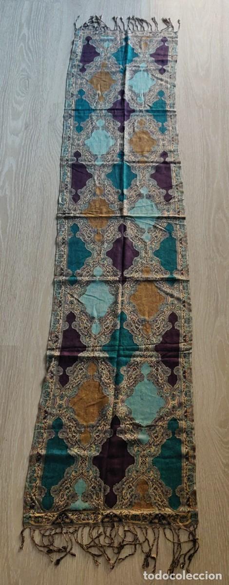 Vintage: Pasmina Sra. Dibujos Indus. - Foto 8