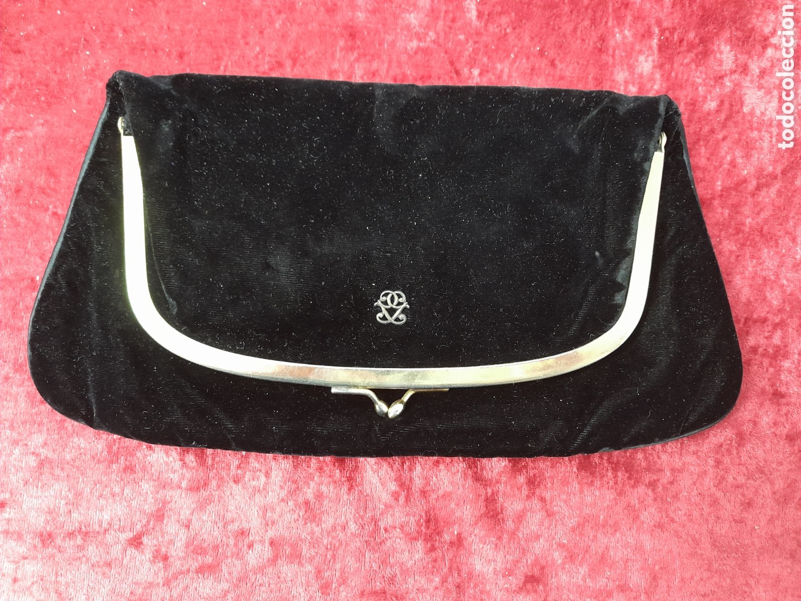 Vintage: BL-51. BOLSO DE MANO DE TERCIOPELO - Foto 1