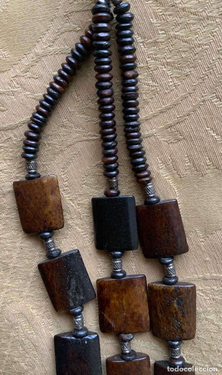 Vintage: COLLAR ETNICO DE PIEDRAS EN TONOS MARRONES - Foto 4