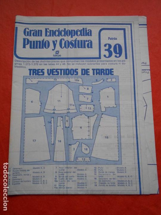 Vintage: PATRON TRES VESTIDOS DE TARDE - Foto 1
