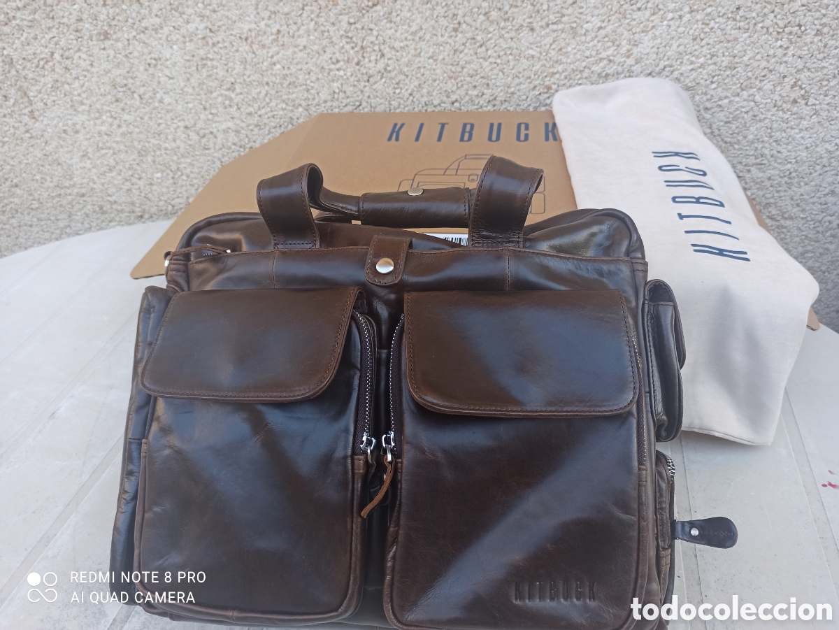 Vintage: Malet&iacute;n unisex de piel. Kitbuck - Foto 6