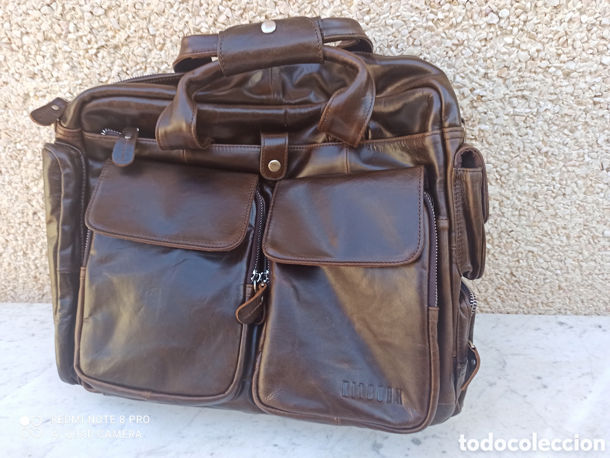 Vintage: Malet&iacute;n unisex de piel. Kitbuck - Foto 1