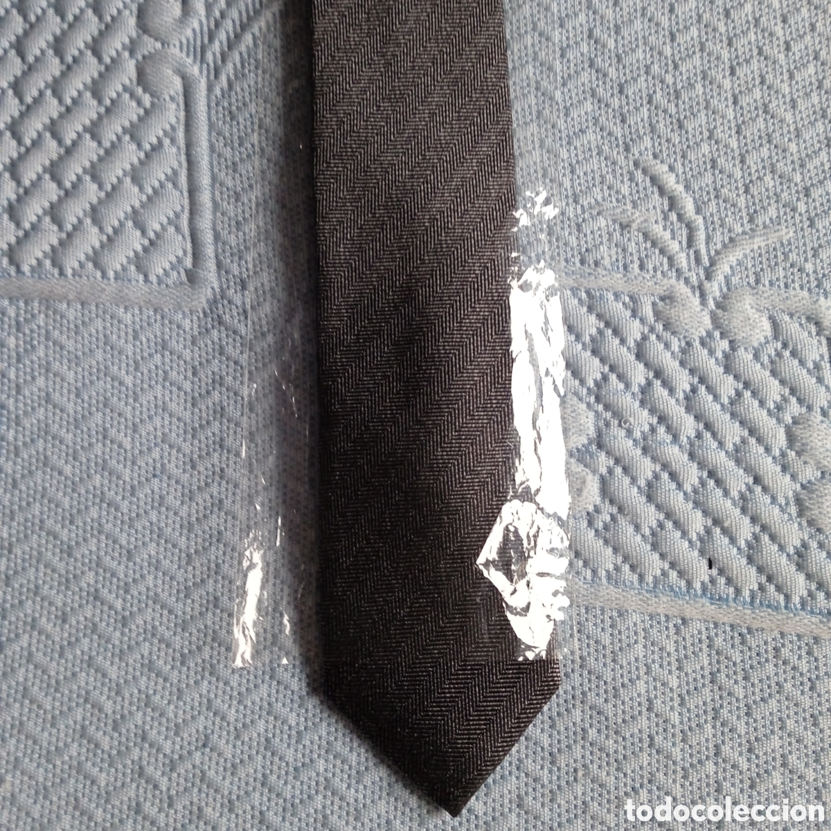 Vintage: Corbata de Seda ,gris jaspeado ,100%100 Seda - Foto 11