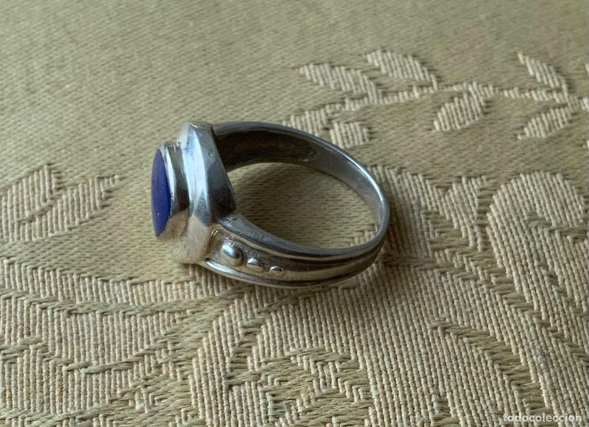 Vintage: ANILLO VINTAGE DE PLATA CON LAPISLAZULI - Foto 6