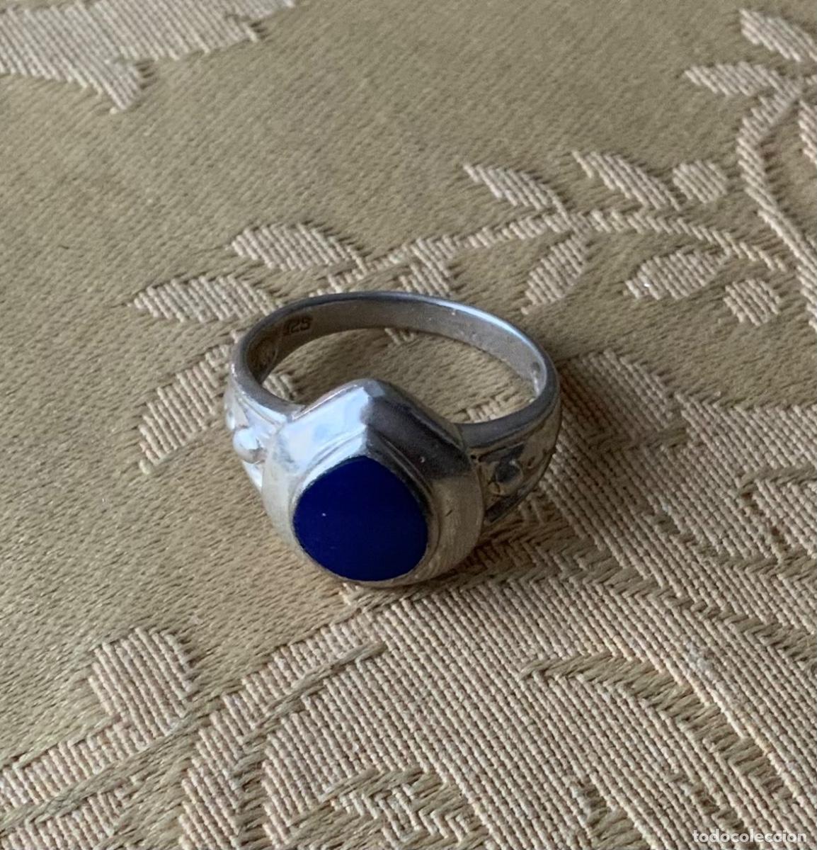 Vintage: ANILLO VINTAGE DE PLATA CON LAPISLAZULI - Foto 9
