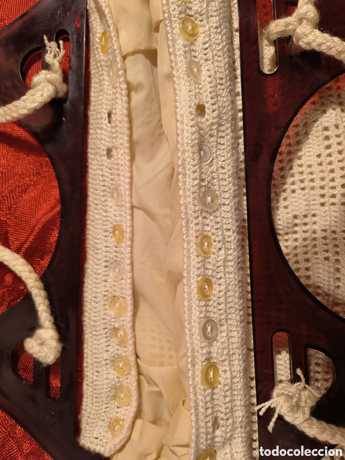 Vintage: Bolso de ganchillo vintage - Foto 4