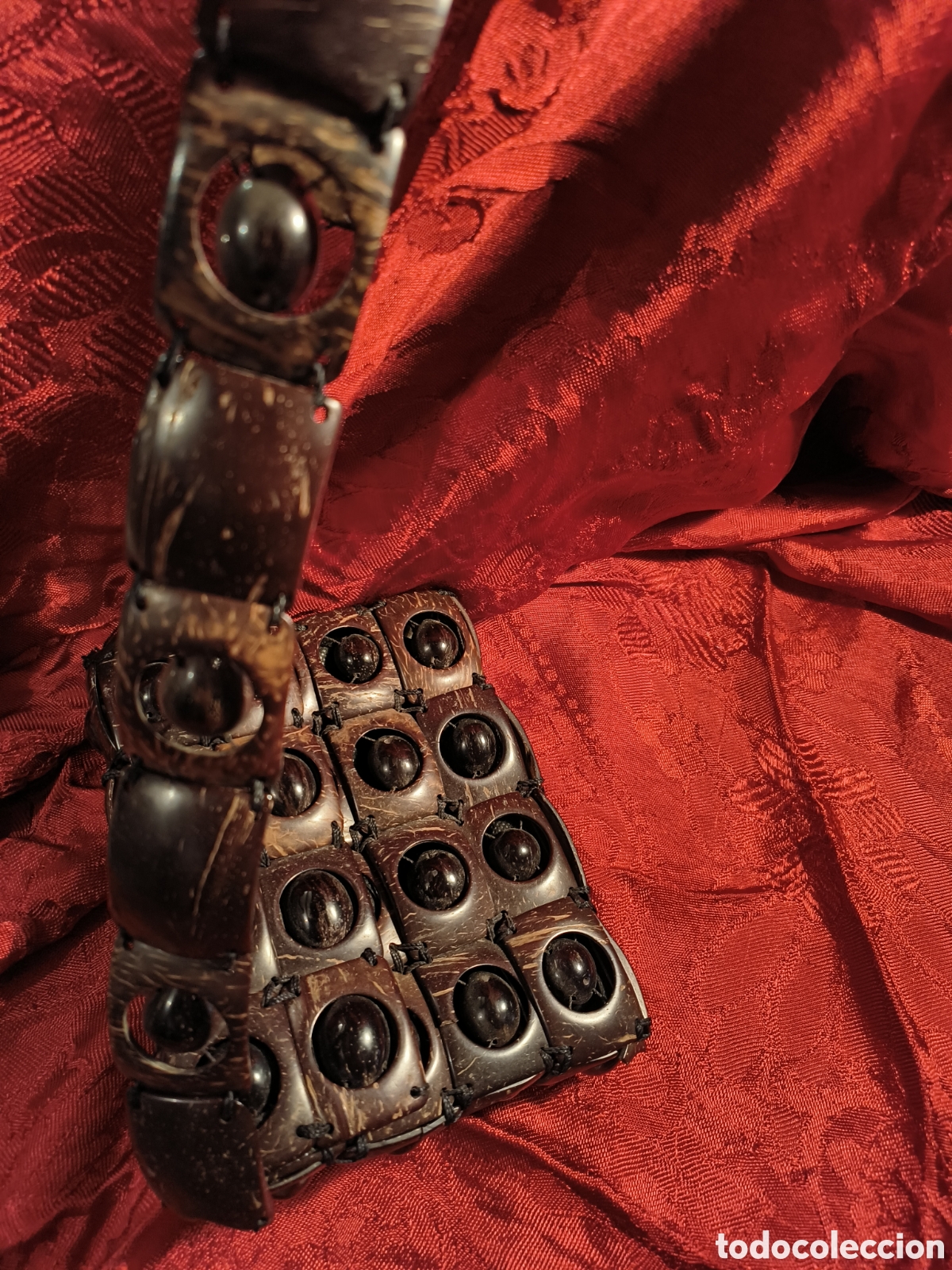 Vintage: Bolso de coco. Artesanal. - Foto 6