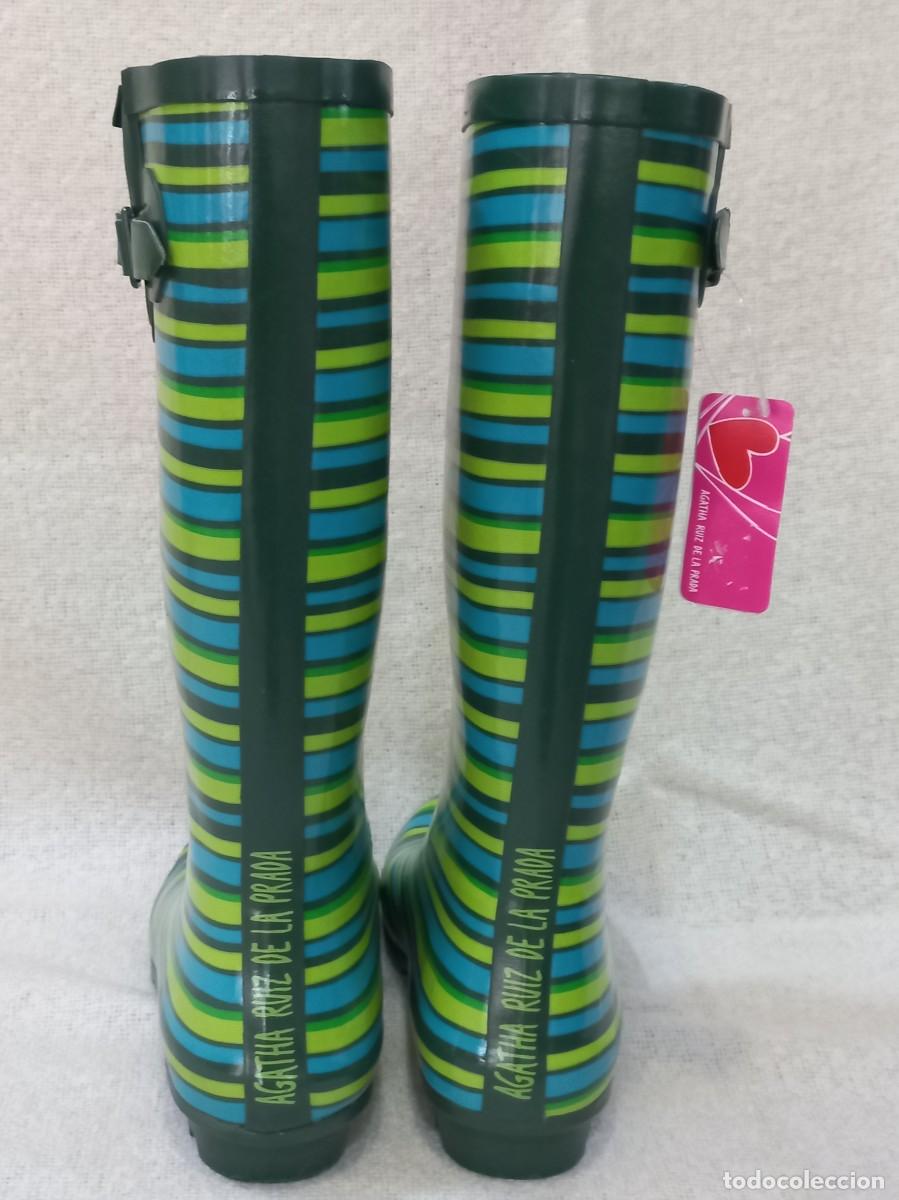 Vintage: BOTAS DE AGUA &uml;AGATHA RU&Iacute;Z DE LA PRADA&uml; verde - Foto 3