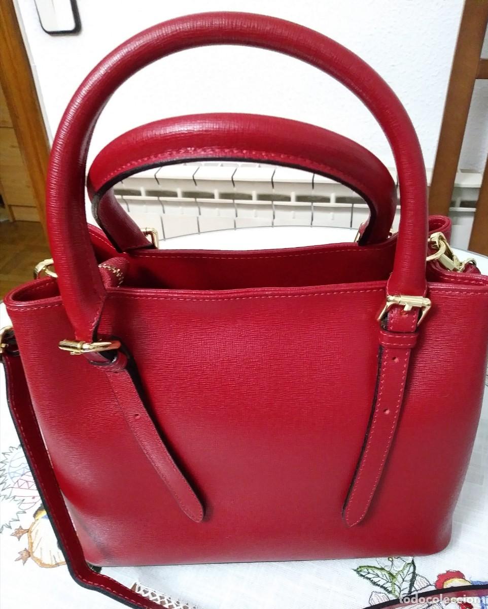 Vintage: BOLSO ROJO DE PIEL - DEINES - Foto 5