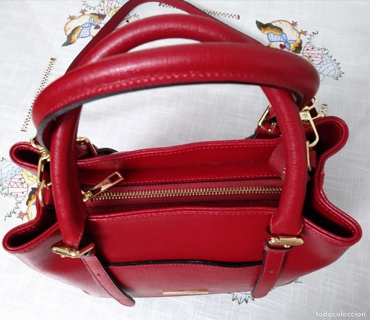 Vintage: BOLSO ROJO DE PIEL - DEINES - Foto 6