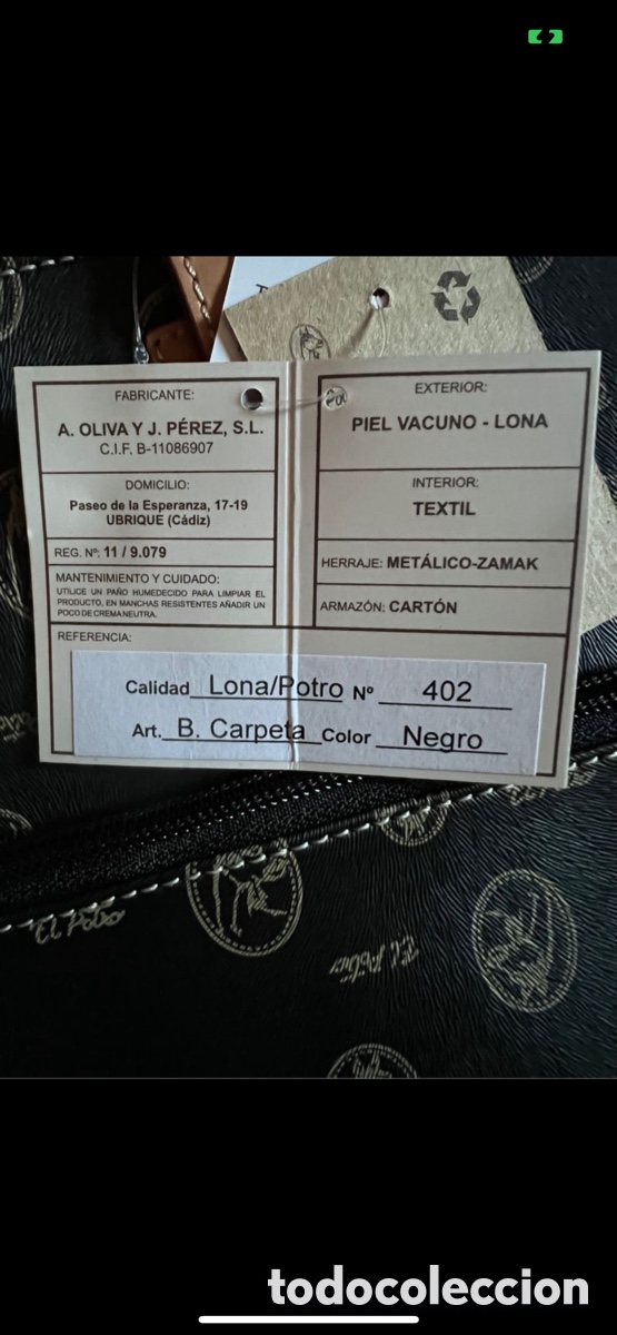 Vintage: Bolso portadocumentos de El Potro nuevo - Foto 7