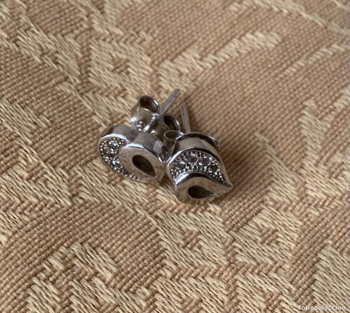 Vintage: PEQUE&Ntilde;OS PENDIENTES DE PLATA - Foto 2