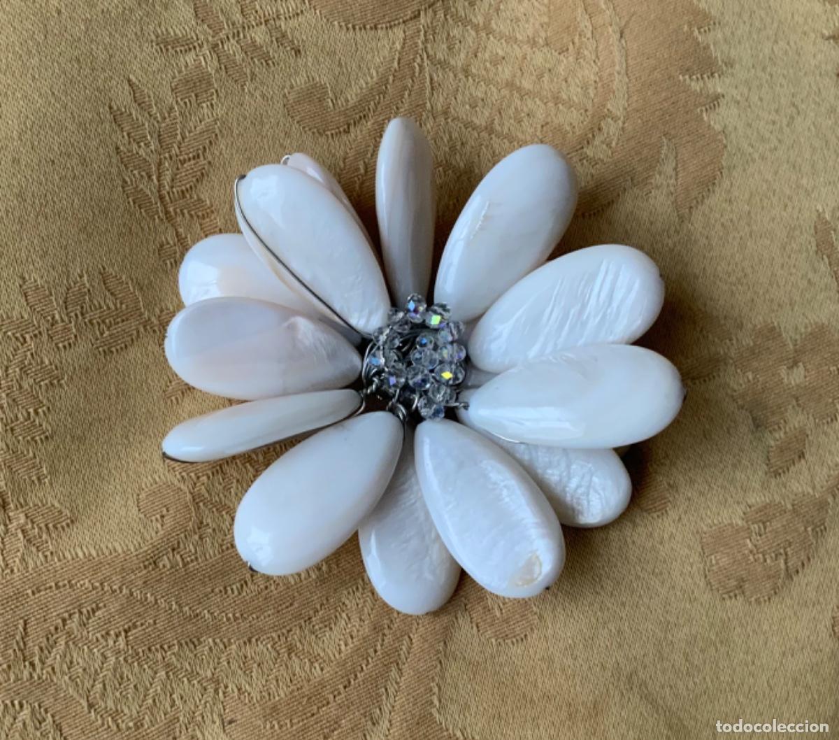 Vintage: BROCHE DE N&Aacute;CAR BLANCO - Foto 1