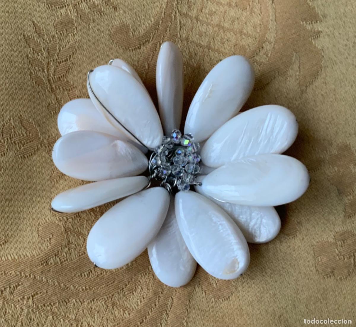 Vintage: BROCHE DE N&Aacute;CAR BLANCO - Foto 2