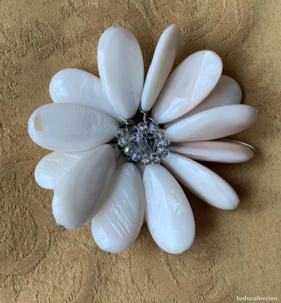 Vintage: BROCHE DE N&Aacute;CAR BLANCO - Foto 3
