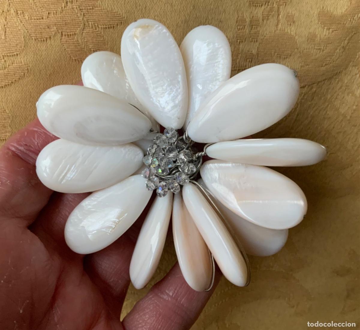 Vintage: BROCHE DE N&Aacute;CAR BLANCO - Foto 4