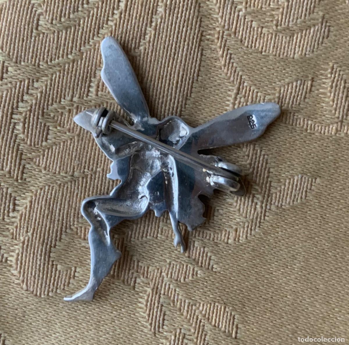 Vintage: BROCHE PLATA 925 HADA - Foto 6