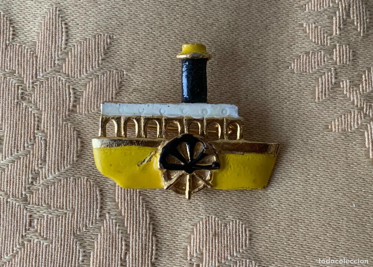 Vintage: BROCHE A&Ntilde;O 60 BARCO ESMALTADO - Foto 1