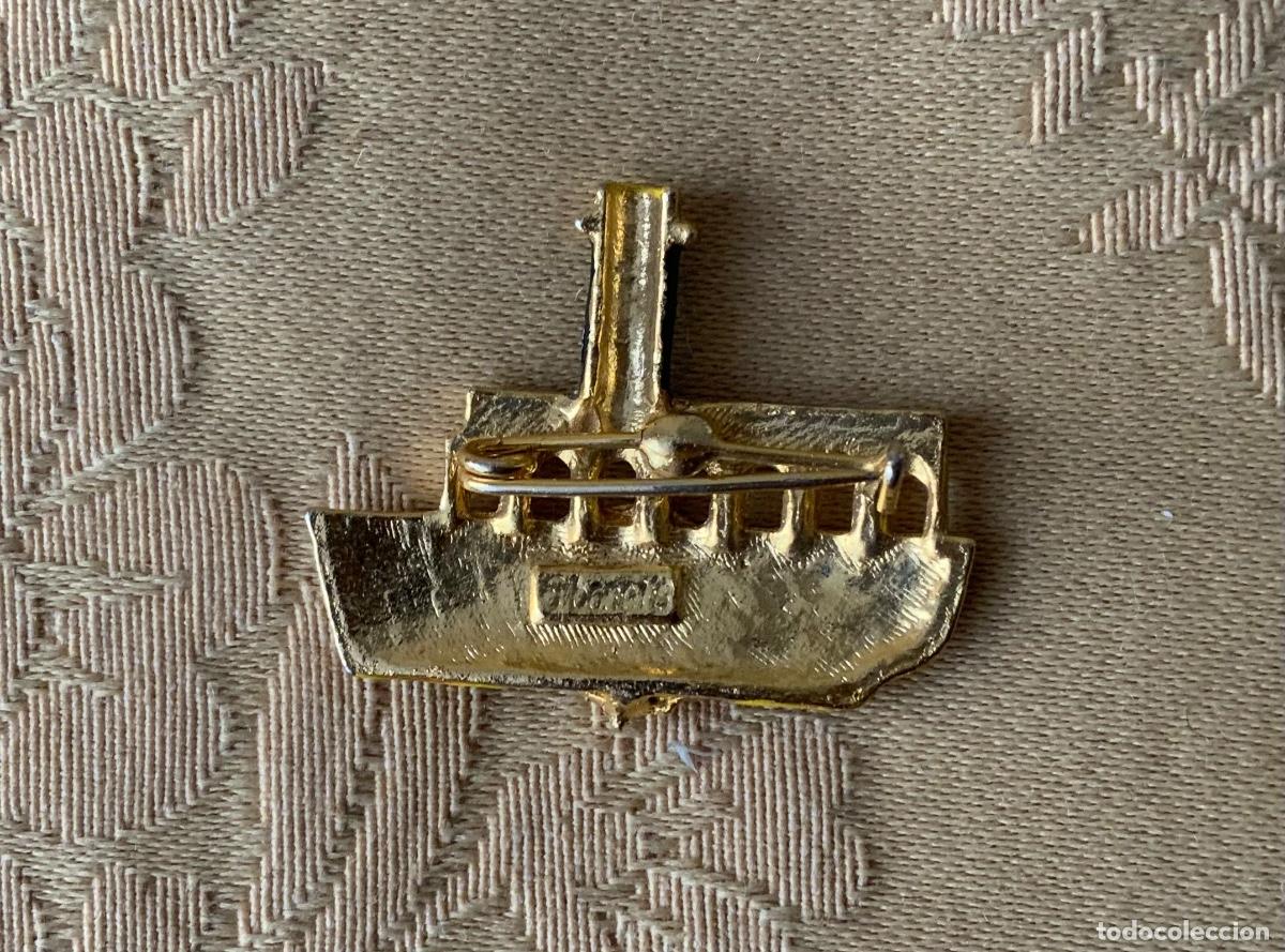 Vintage: BROCHE A&Ntilde;O 60 BARCO ESMALTADO - Foto 3