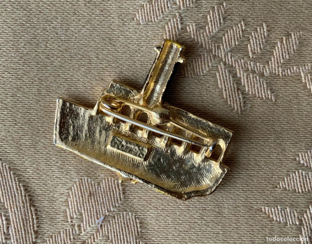 Vintage: BROCHE A&Ntilde;O 60 BARCO ESMALTADO - Foto 6