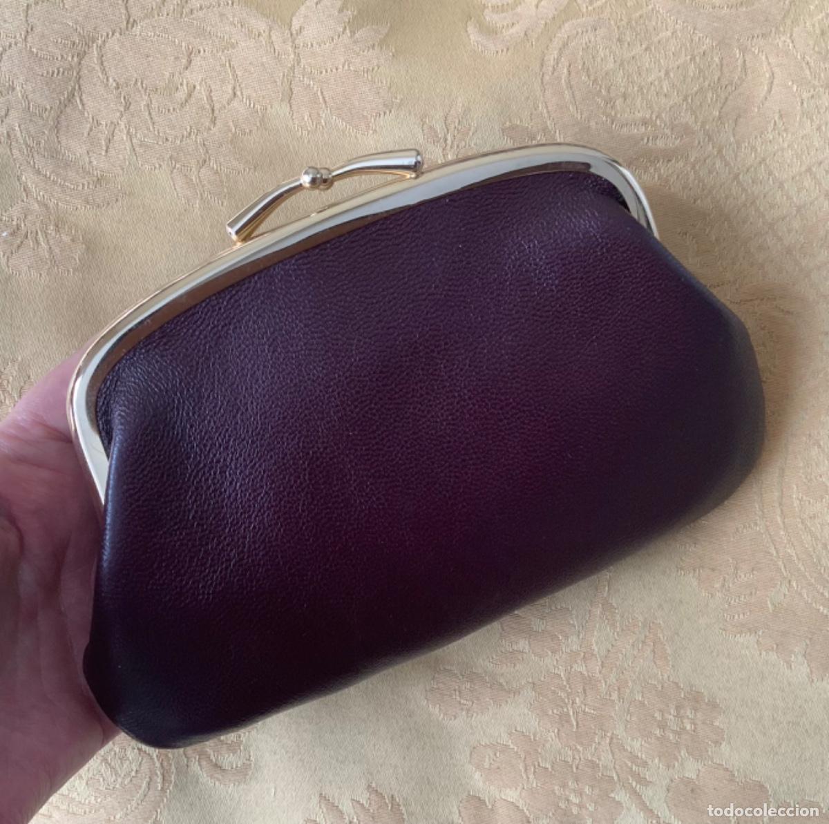 Vintage: MONEDERO DE PIEL GRANATE - Foto 8
