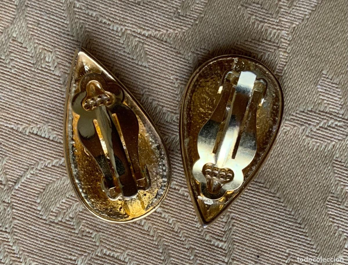 Vintage: PENDIENTES A&Ntilde;O 70 PIEDRA MORADA - Foto 10