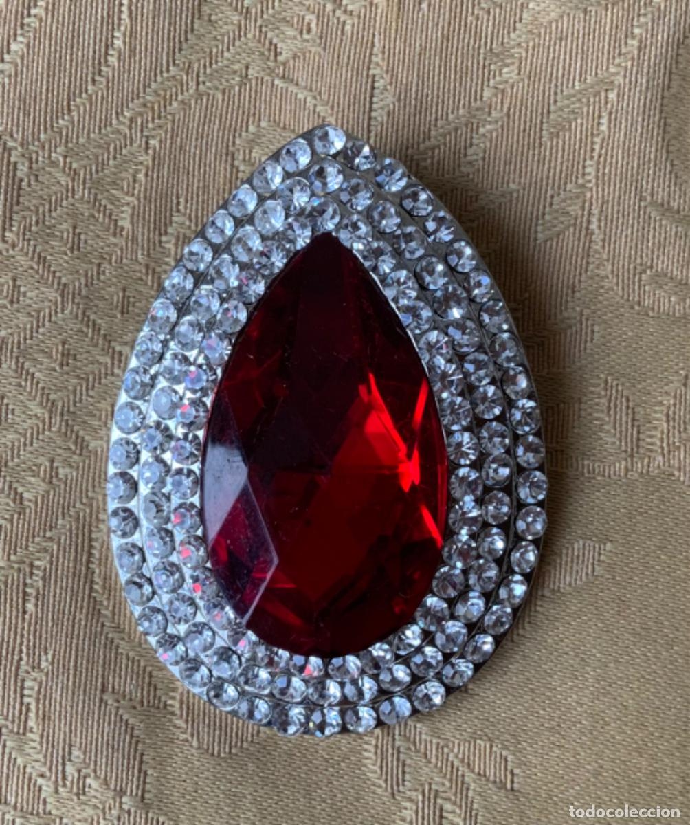 Vintage: BROCHE VINTAGE PIERRA ROJA - Foto 1