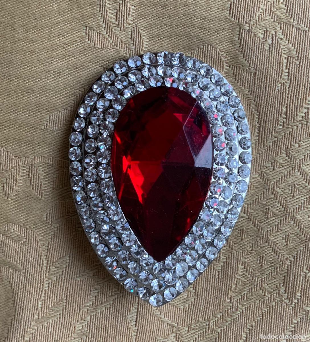 Vintage: BROCHE VINTAGE PIERRA ROJA - Foto 2