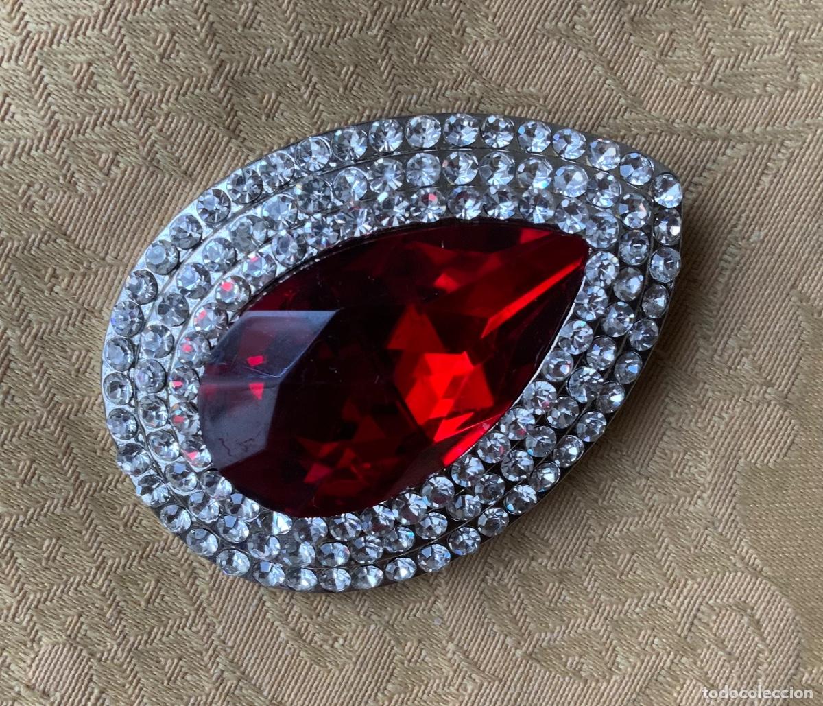 Vintage: BROCHE VINTAGE PIERRA ROJA - Foto 3