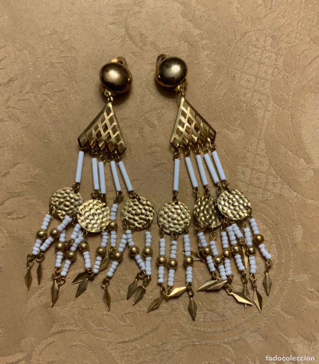 Vintage: PENDIENTES EXTRA LARGOS 12,5 CM - Foto 4