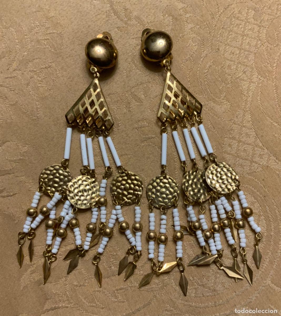 Vintage: PENDIENTES EXTRA LARGOS 12,5 CM - Foto 6