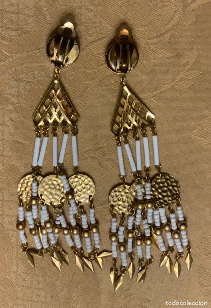 Vintage: PENDIENTES EXTRA LARGOS 12,5 CM - Foto 8