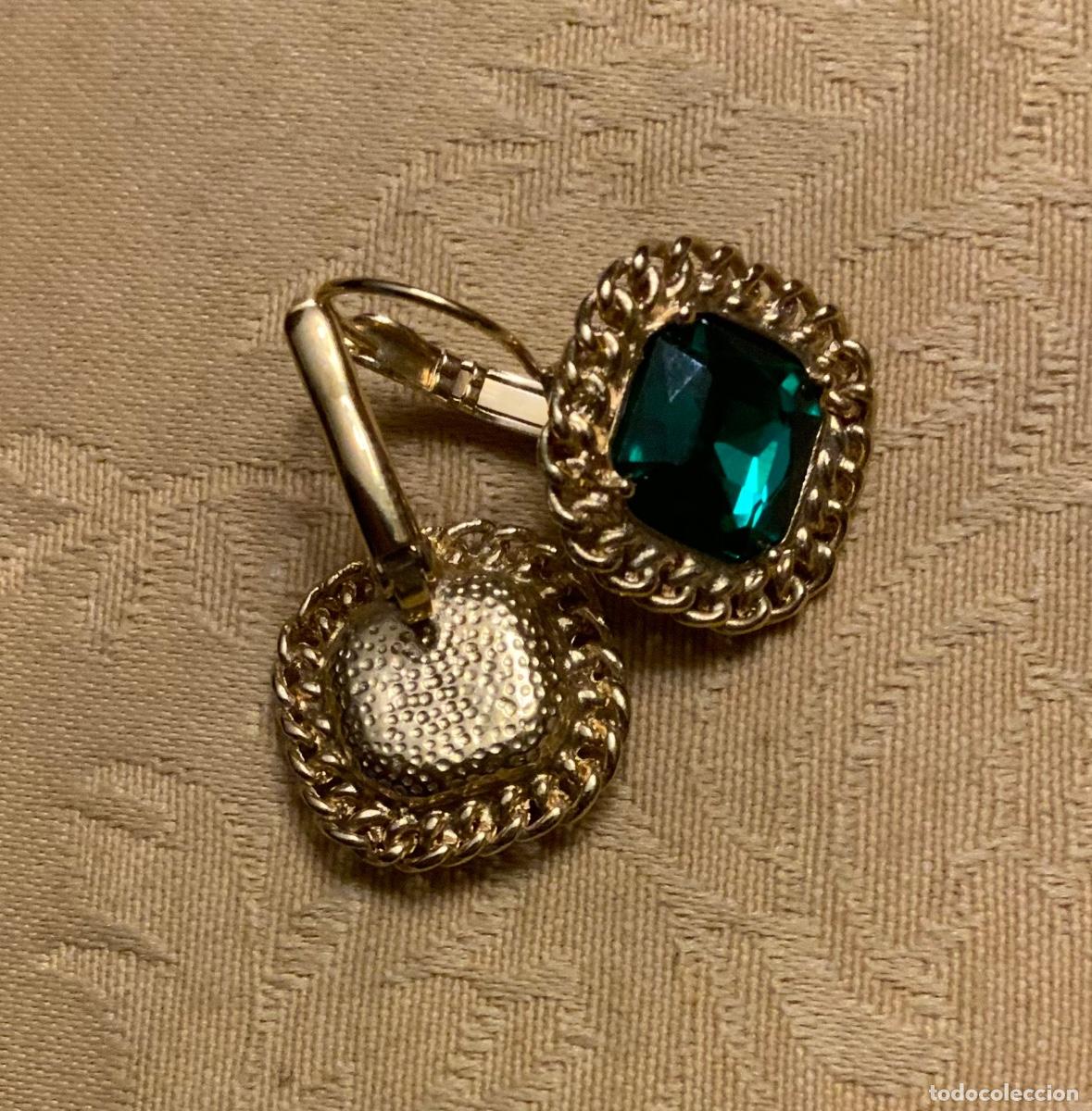 Vintage: PENDIENTES VINTAGE VERDES - Foto 9
