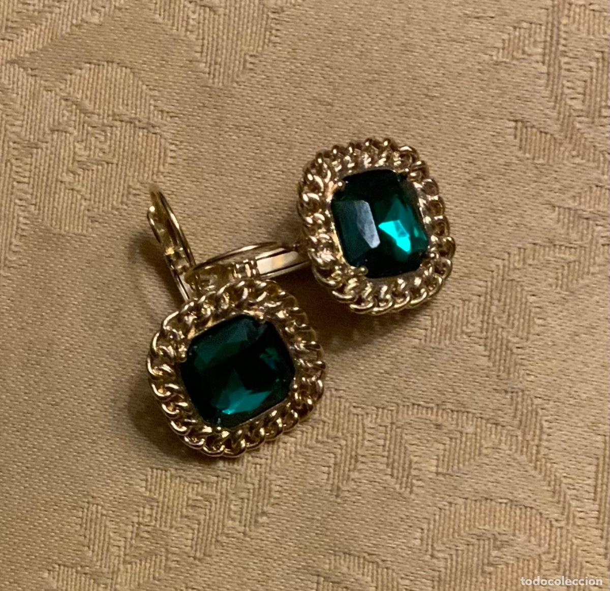 Vintage: PENDIENTES VINTAGE VERDES - Foto 10