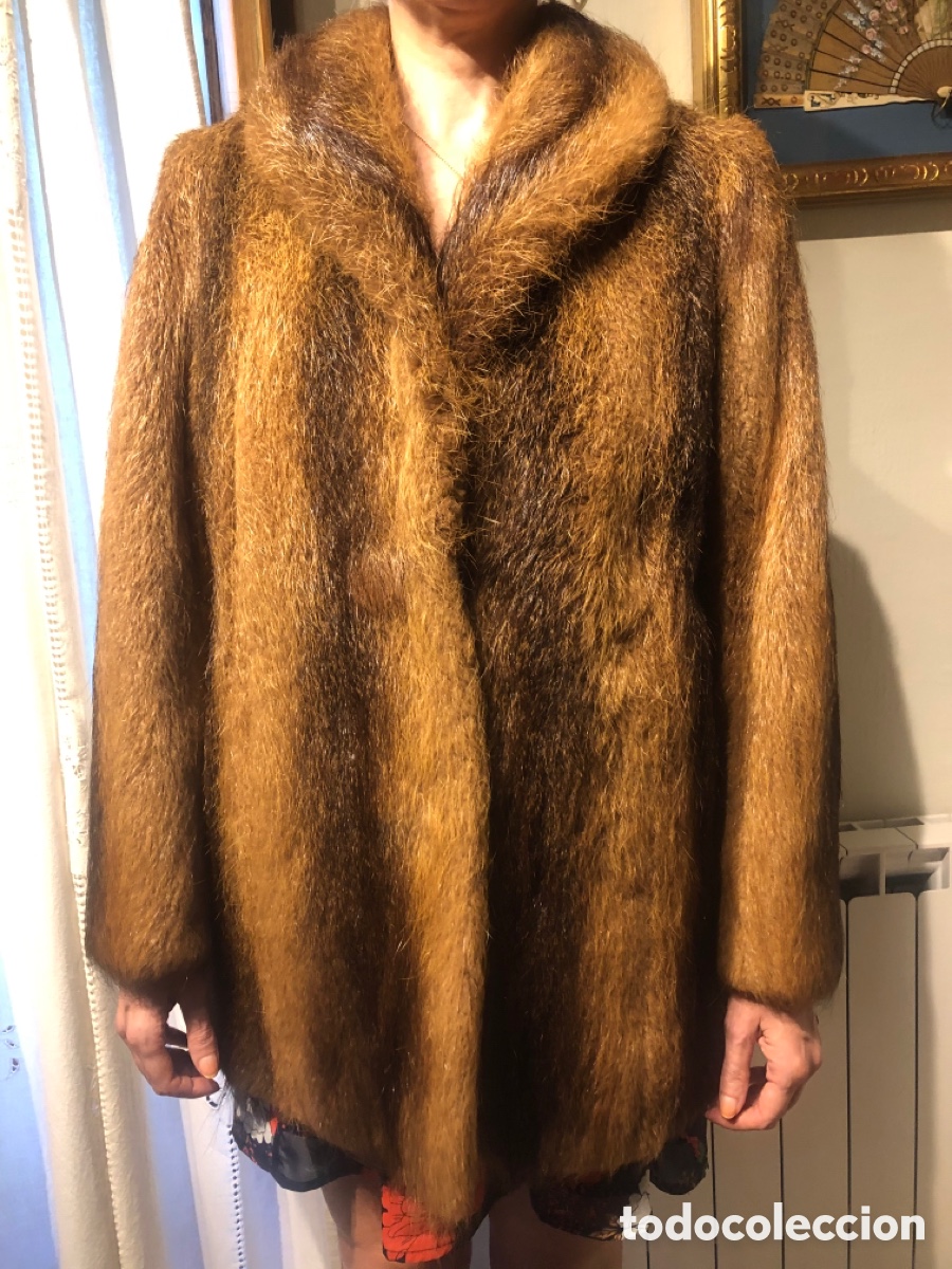 Vintage: Abrigo chaquet&oacute;n piel de nutria - Foto 2