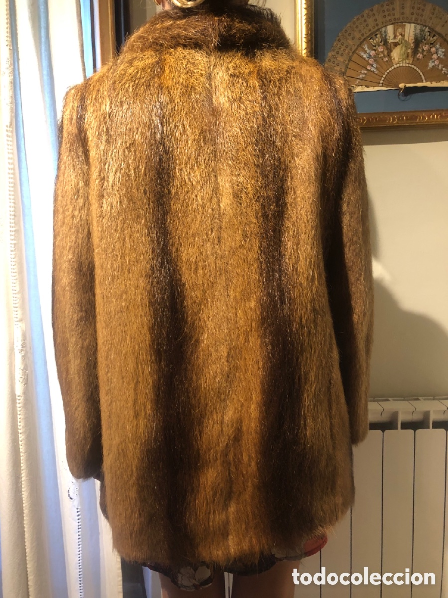 Vintage: Abrigo chaquet&oacute;n piel de nutria - Foto 4