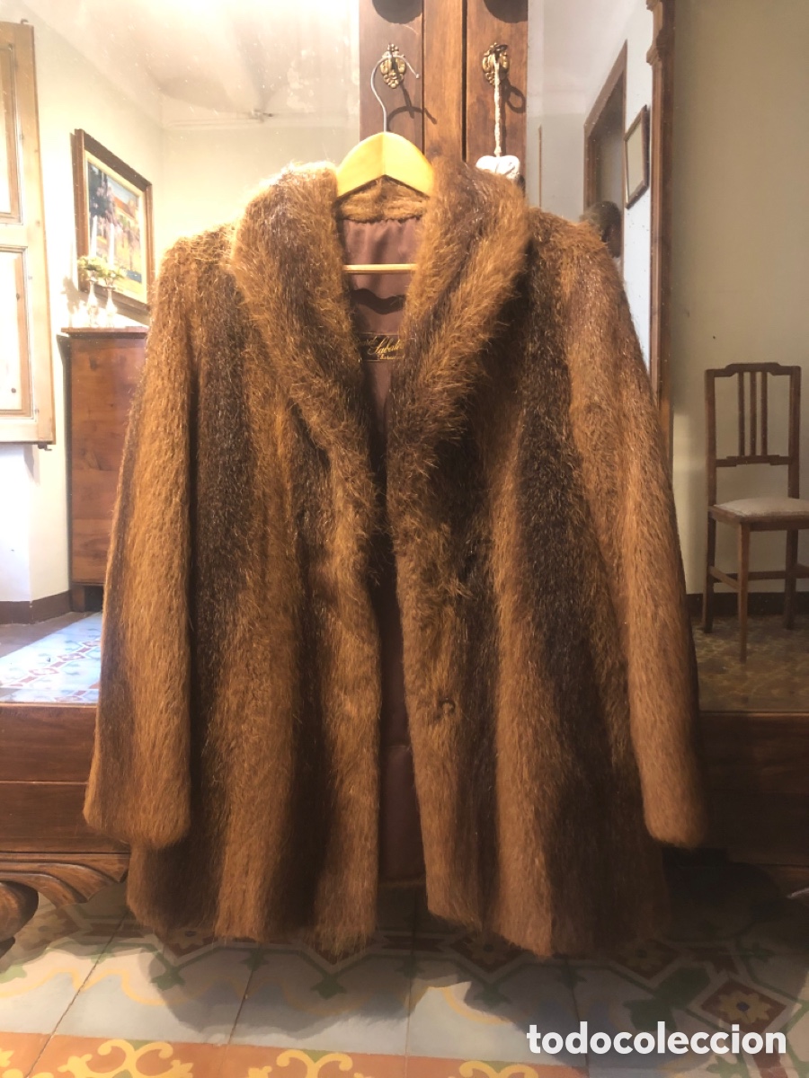 Vintage: Abrigo chaquet&oacute;n piel de nutria - Foto 5