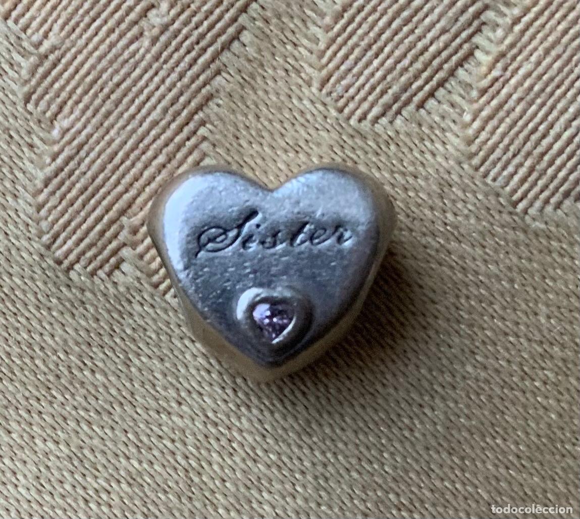 Vintage: CHARM PANDORA CORAZ&Oacute;N SISTER 925 ALE - Foto 9