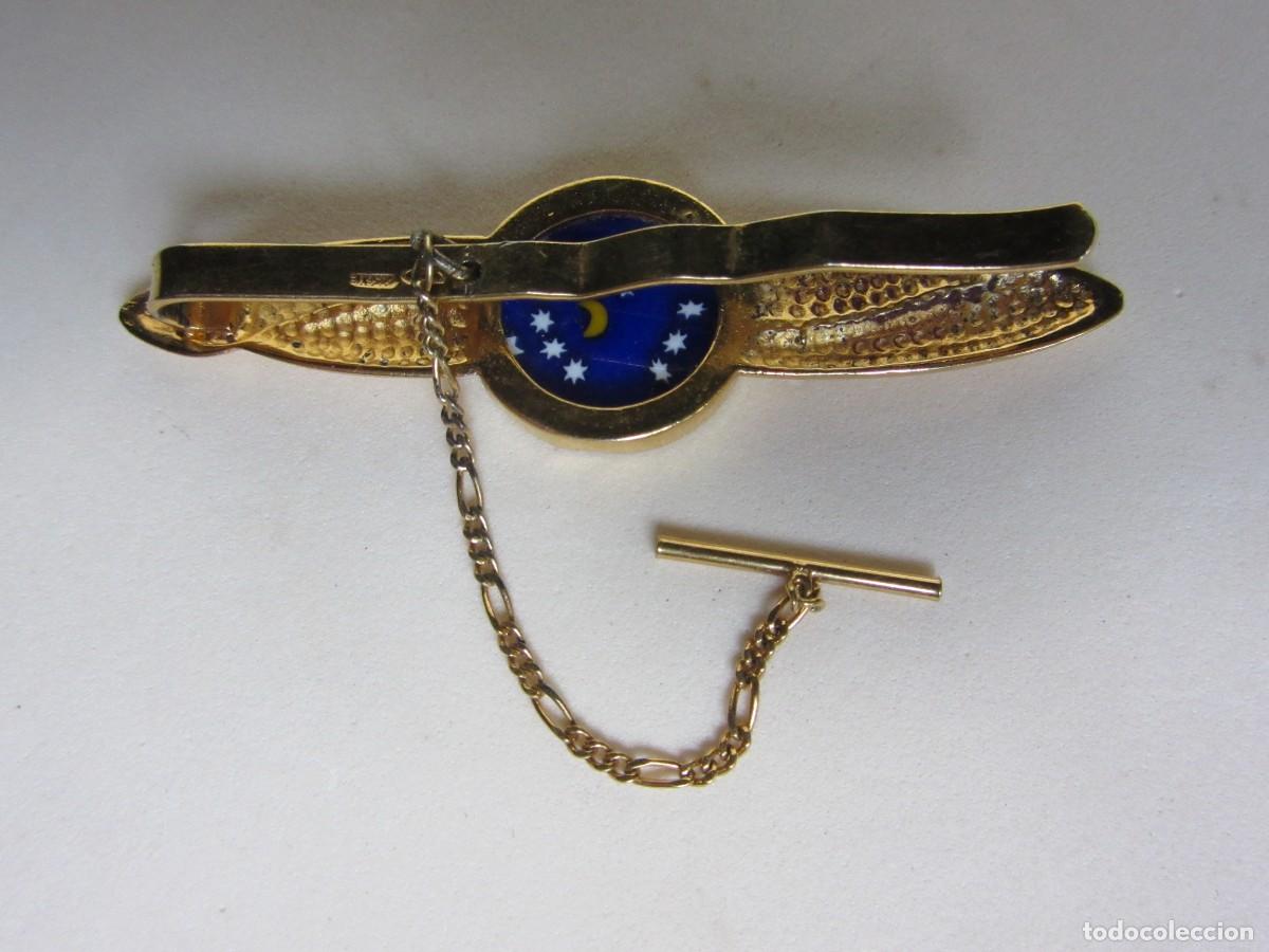 Vintage: PASADOR DE CORBATA EN PLATA Y CRISTAL - Foto 2