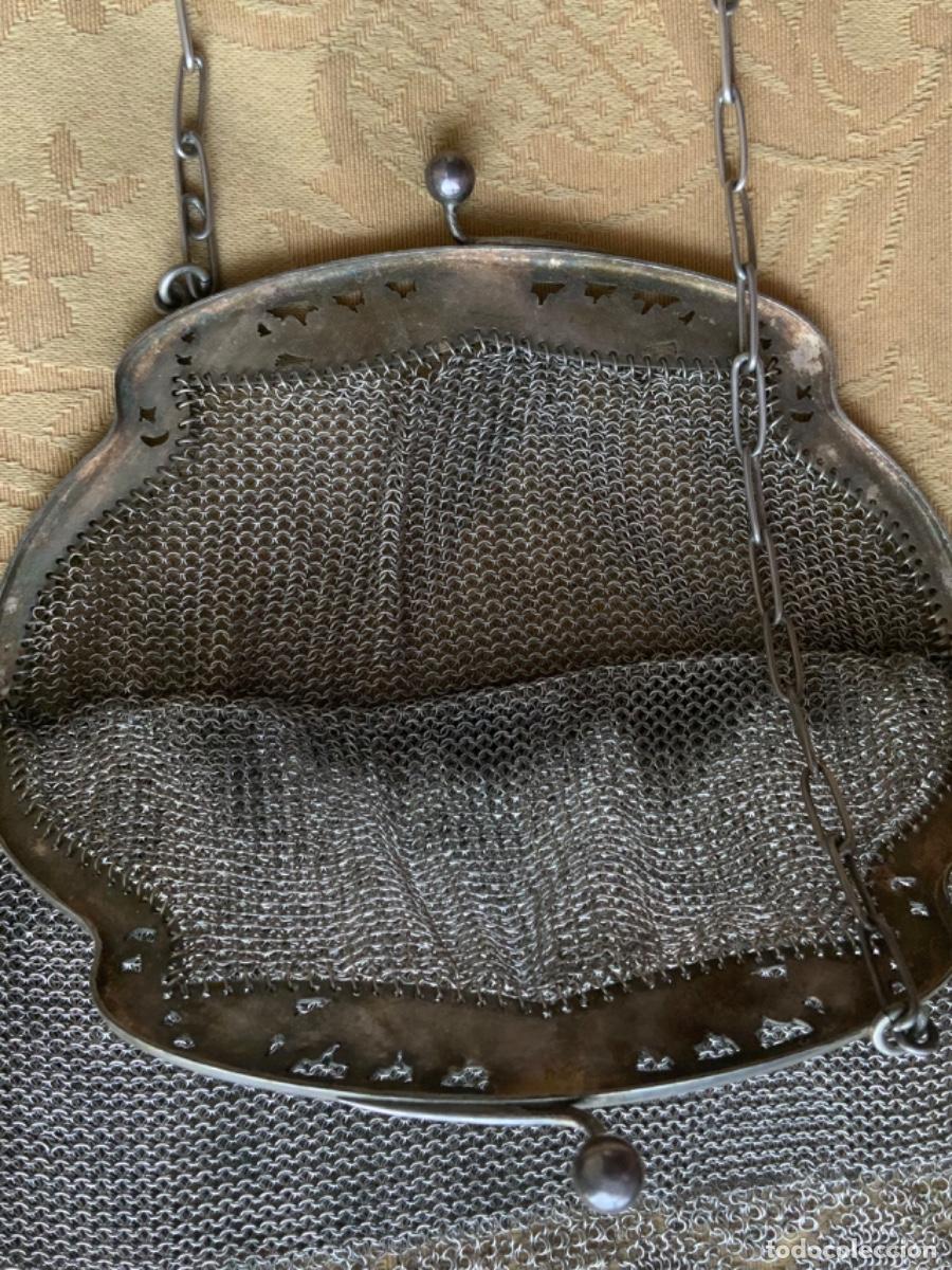 Vintage: ANTIGUO BOLSO ART DEC&Oacute; DE PLATA - Foto 14