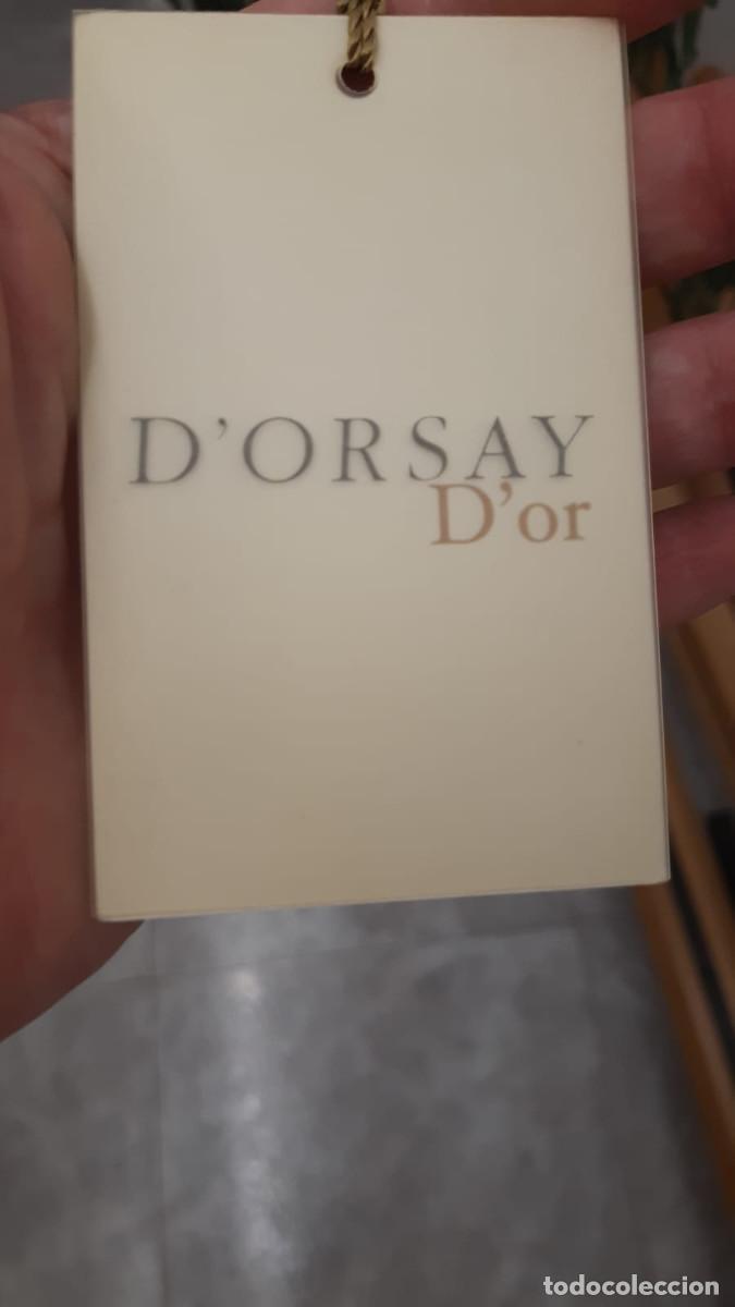 Vintage: Chal DOrsay dor, verde con flecos - Foto 3